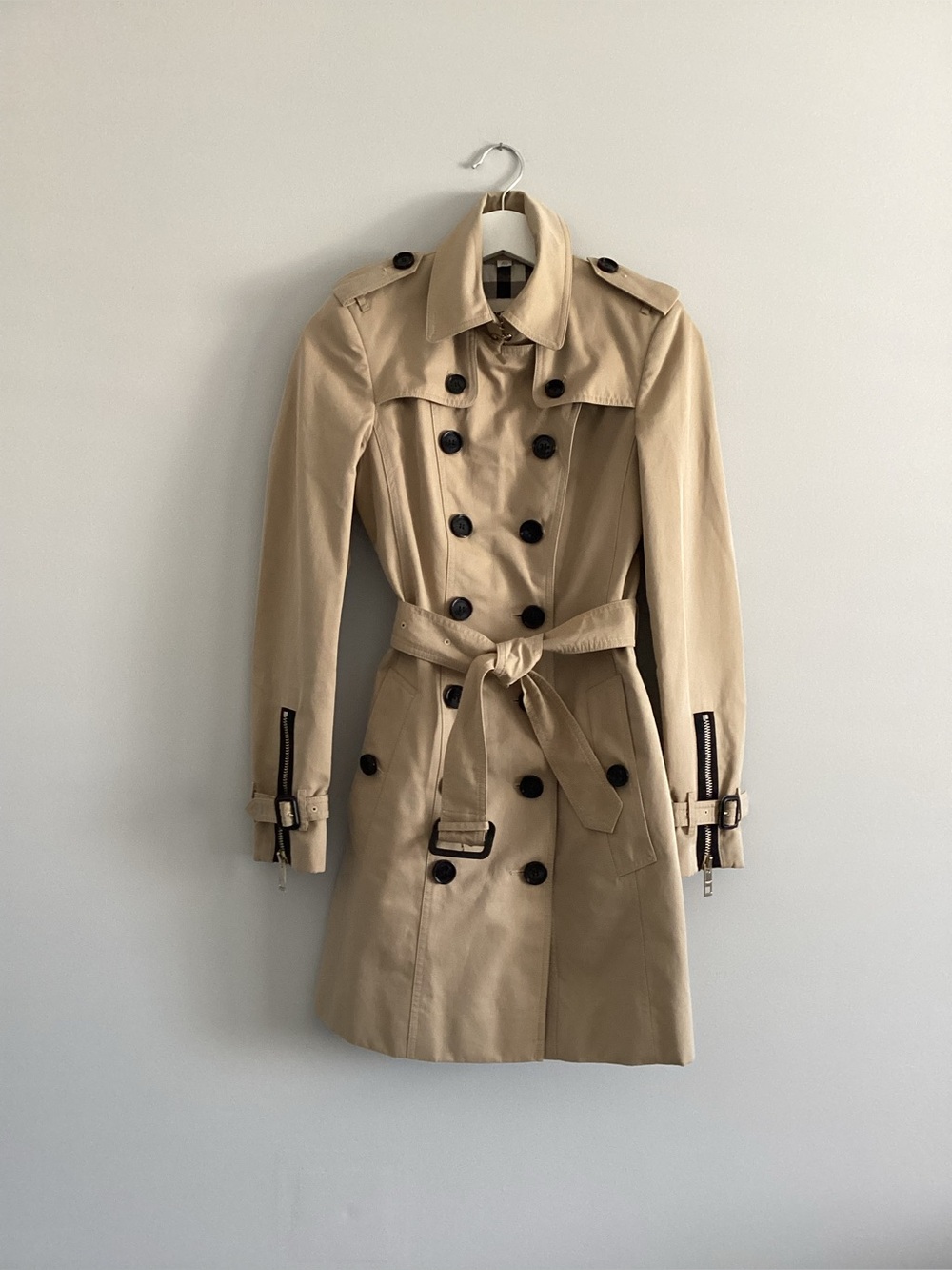 Burberry London Kensington Trench Coat, Size 2